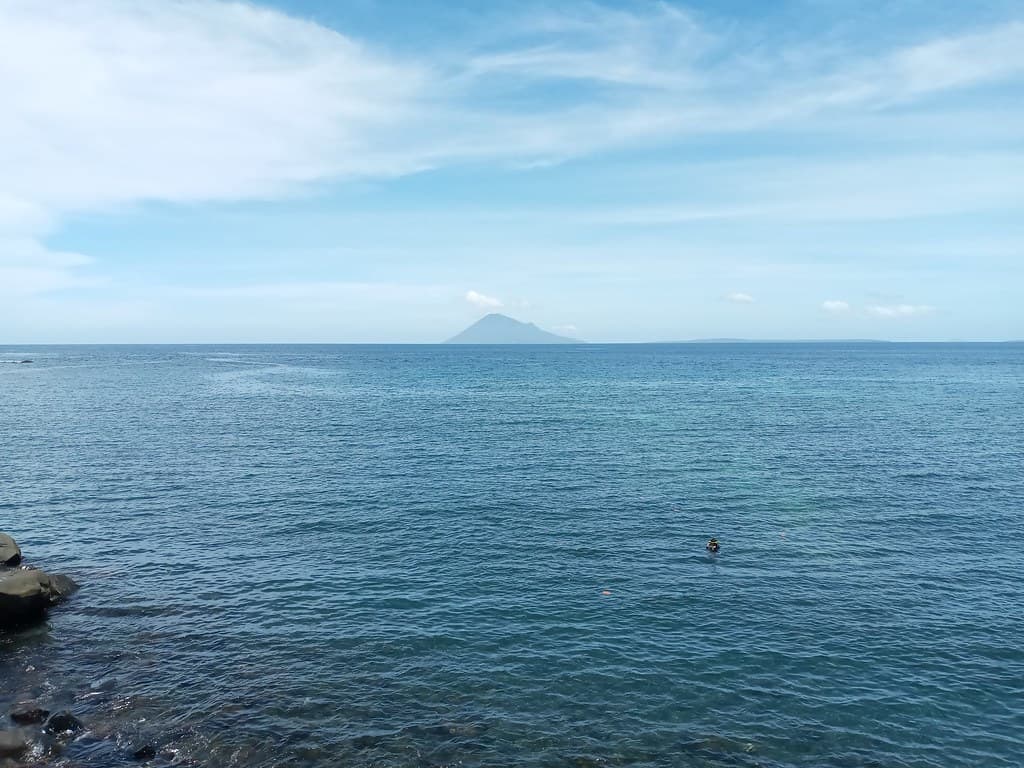 Manado Tua Island From Malalayang Beach Walk Complex