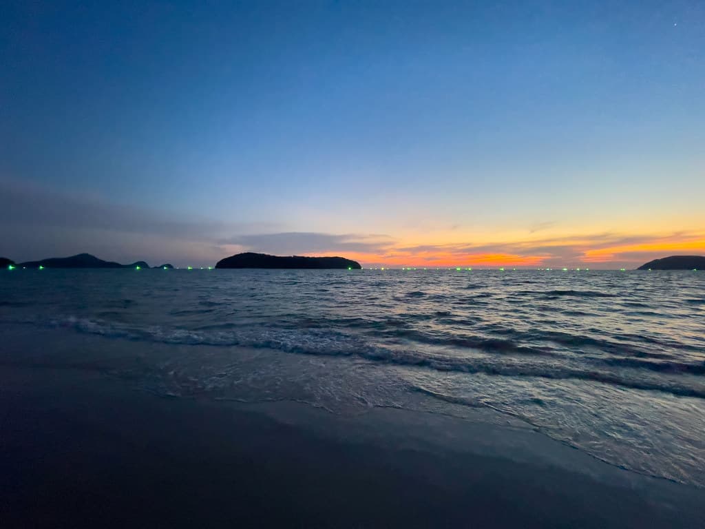 Sunset invasion (of the squid fishing fleet)