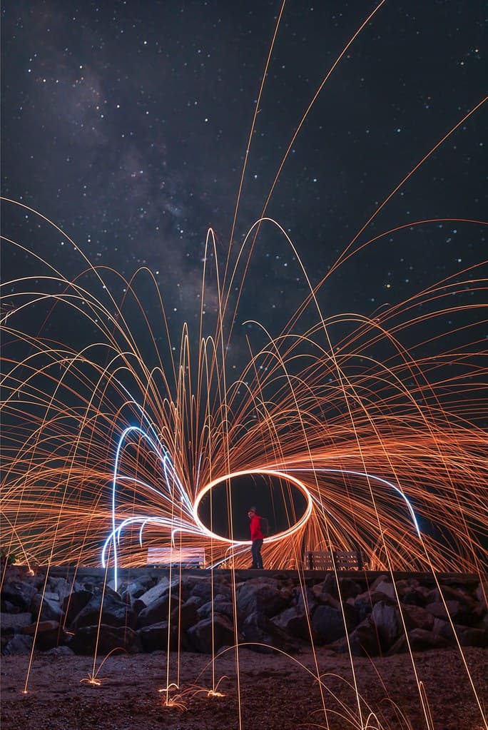 Steel Wool and Milky Way