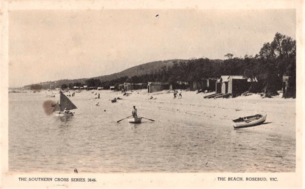 The Beach at Rosebud, Victoria - circa 1940s