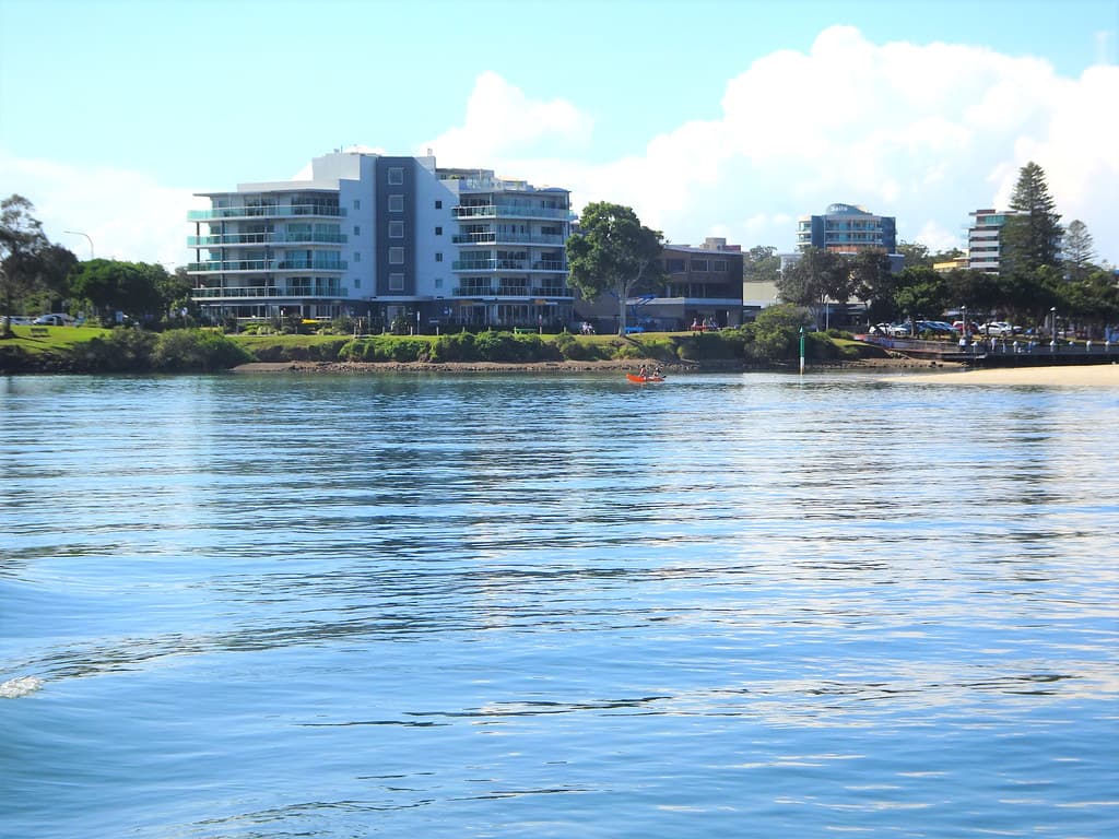 Forster NSW from Lake Wallis.