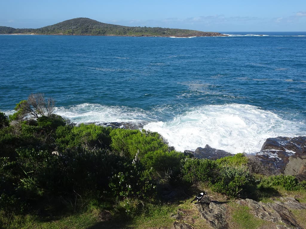 Fingal Bay lookout near Nelson Bay NSW.