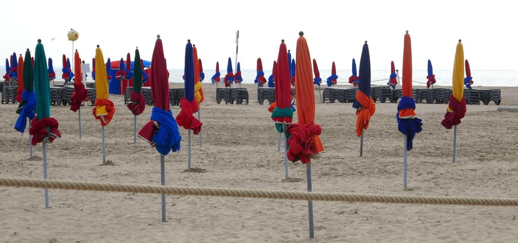 Trop de nuages, , plage des Planches, Deauville, Calvados, Normandie.