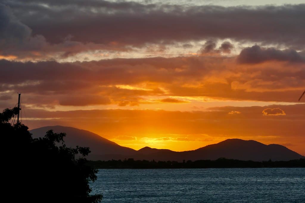 Queens Bay sunset from Gray's Beach, Bowen, Australia
