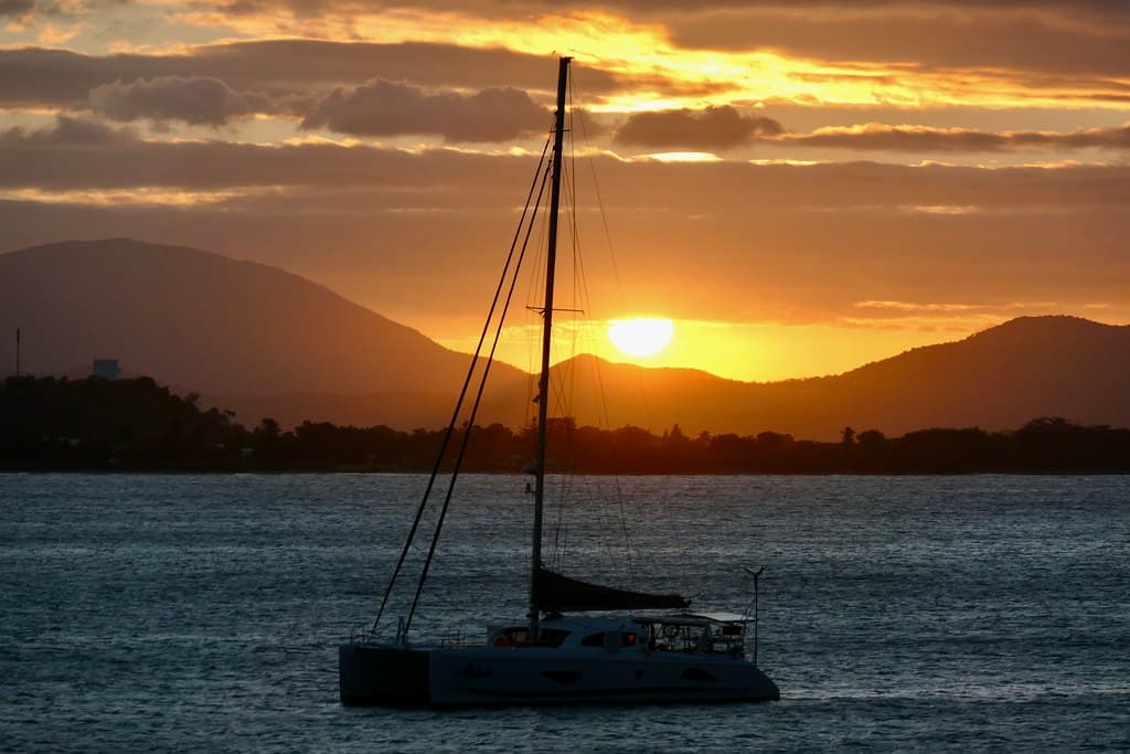 Queens Bay sunset from Gray's Beach, Bowen, Australia
