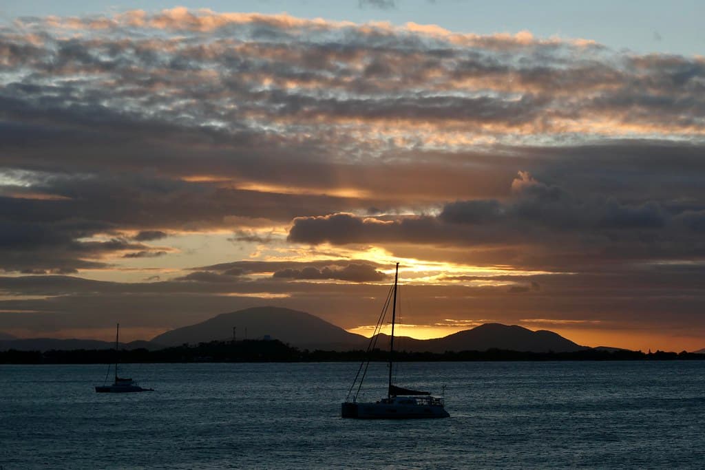 Queens Bay sunset from Gray's Beach, Bowen, Australia