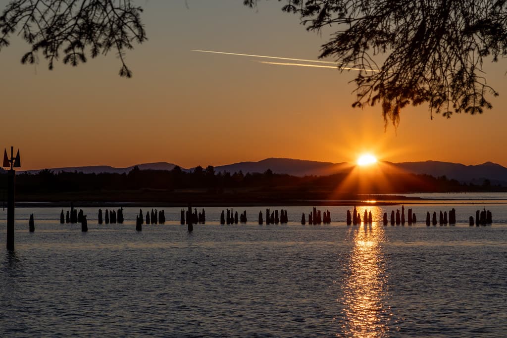 Sunrise over Baker Bay