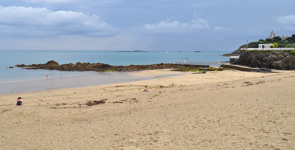 Plage du Casino, Saint-Quay-Portrieux, Pays de Goëlo, Côtes d'Armor, Bretagne.