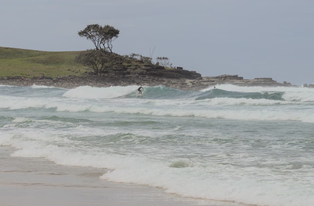 Surfer at Angourie Point