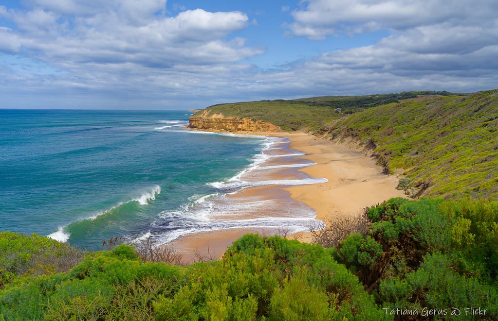 Surf patterns at Bells Beach