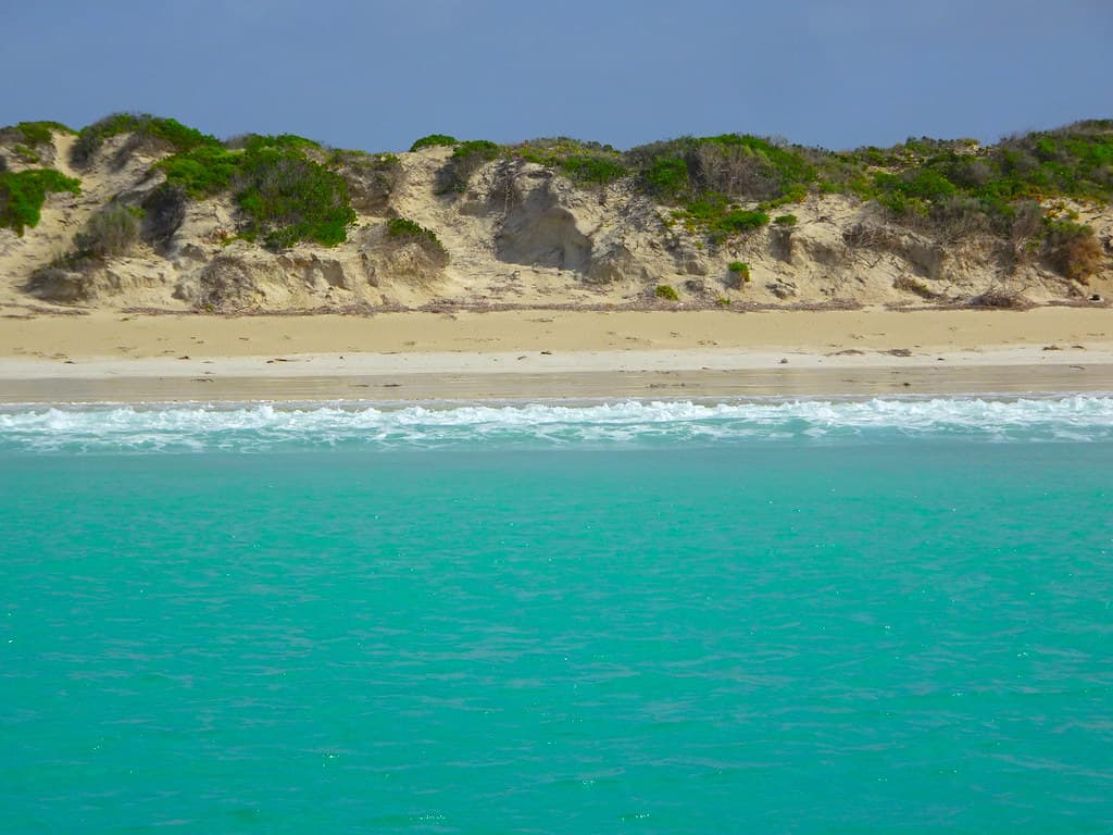 Fowlers Bay on Eyre Peninsula. Last town before the Head of the Bight and the Western Australian border. Blue waters and sand dunes.