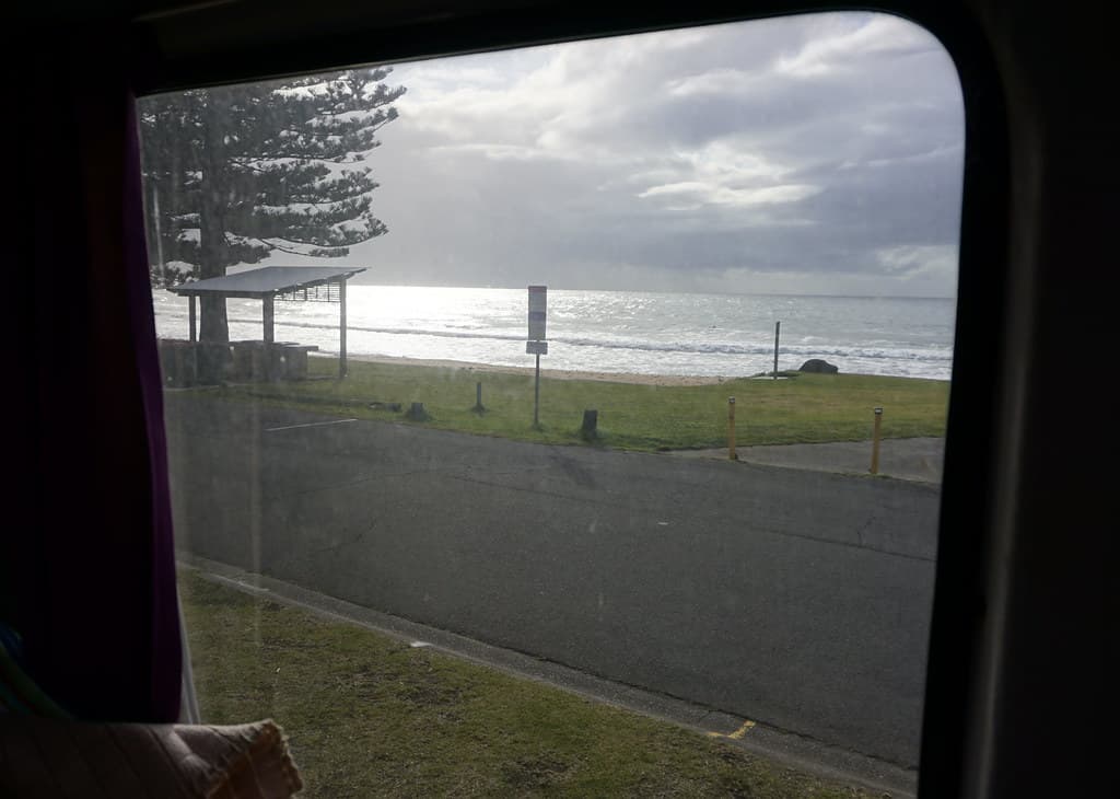 Morning view at Coledale Beach from Angea