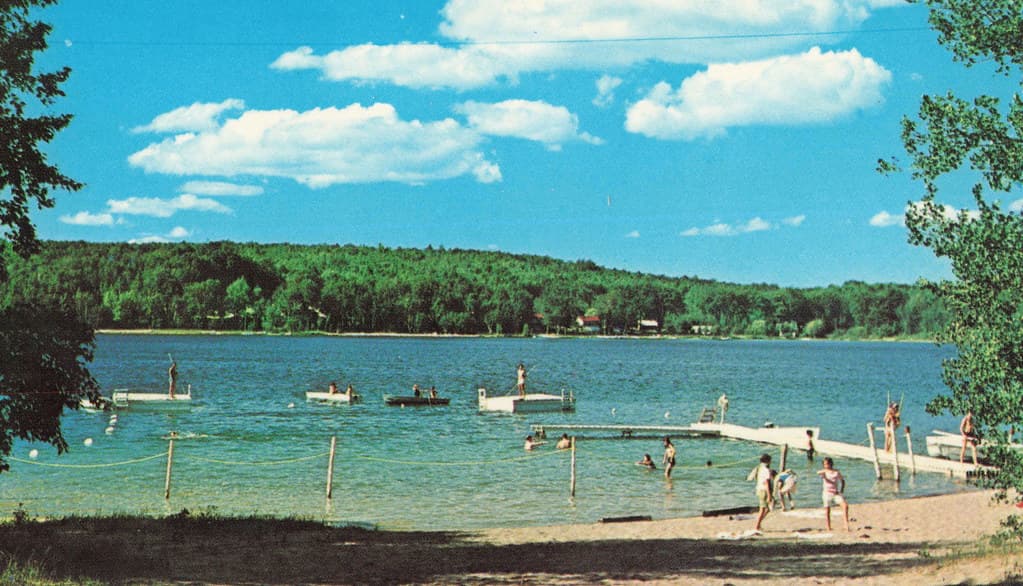 NW Boyne Falls Charleviox MI BEACH WATERFRONT FUN LAKE LOUISE CHRISTIAN CAMP a Methodist Camp began in 1935 and continues uninterrupted to this day. Home to the Gitcha Ninj Nebish Nature Center.1