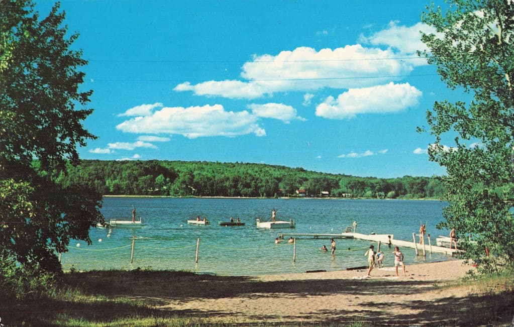 NW Boyne Falls Charleviox MI BEACH WATERFRONT FUN LAKE LOUISE CHRISTIAN CAMP a Methodist Camp began in 1935 and continues uninterrupted to this day. Home to the Gitcha Ninj Nebish Nature Center.