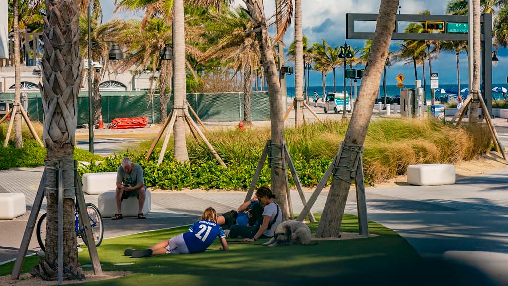 DC Alexander Park, Fort Lauderdale beach. Winter trip to Florida, USA, 2024/25