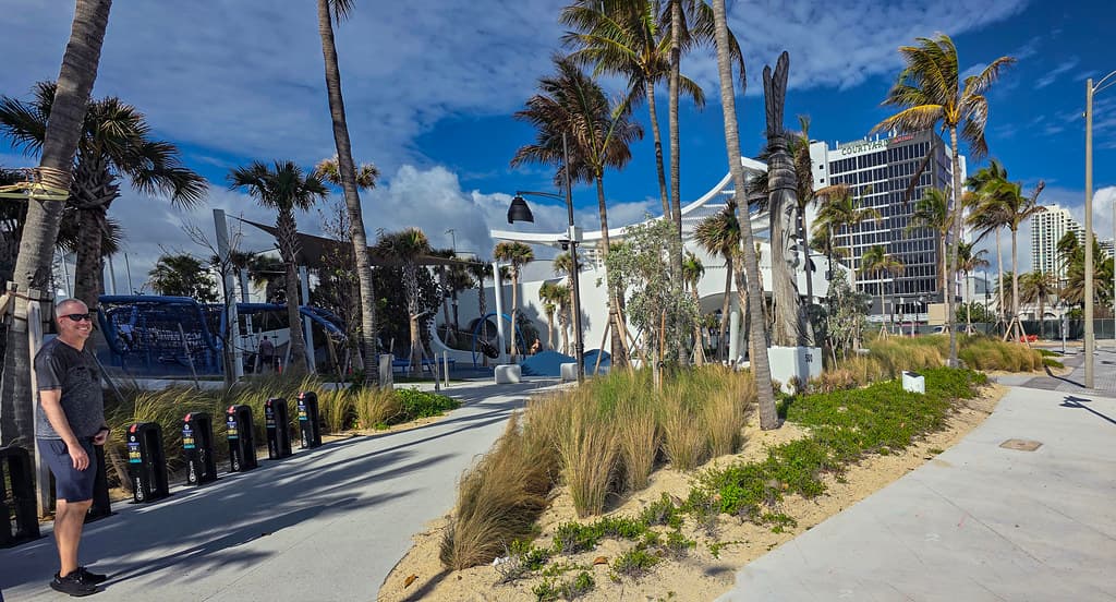 DC Alexander Park, Fort Lauderdale beach. Winter trip to Florida, USA, 2024/25