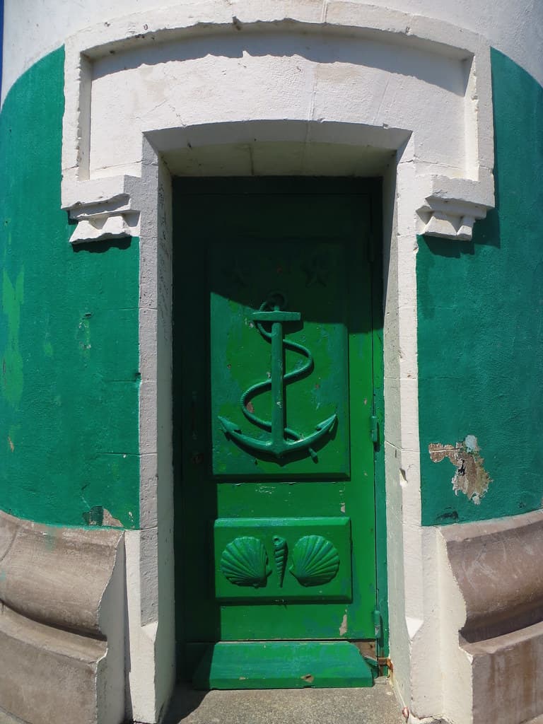 Porte du phare, Le Tréport, arrondissement de Dieppe, Seine-maritime, Normandie.