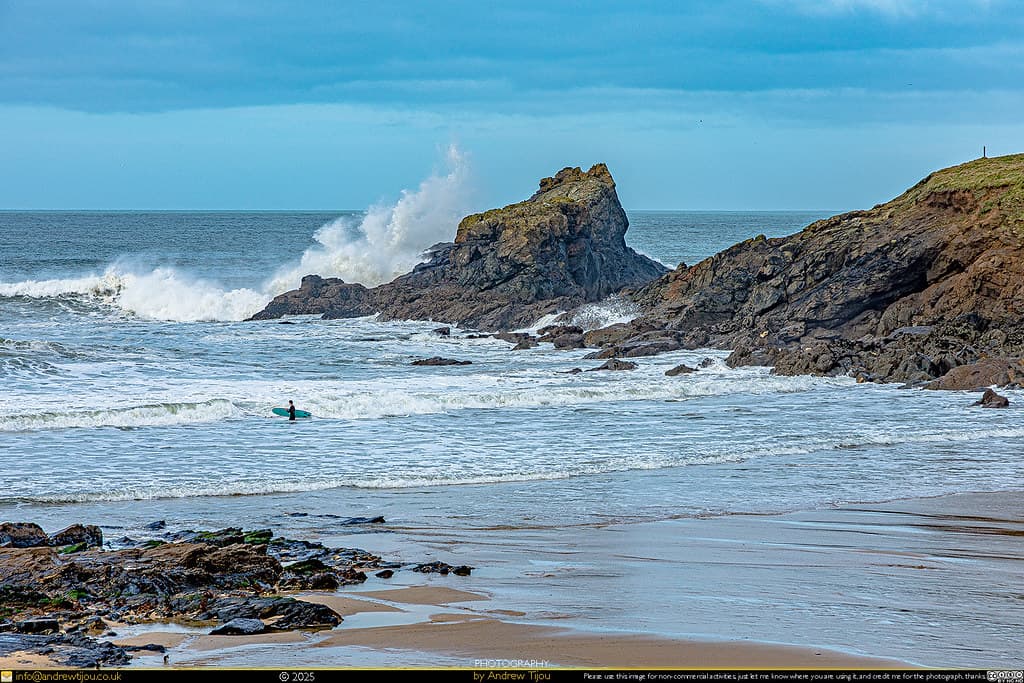 Polzeath Beach — photo by andrewtijou