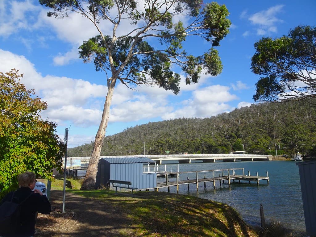 Orford Tasmania. The bridge across the Prosser River.