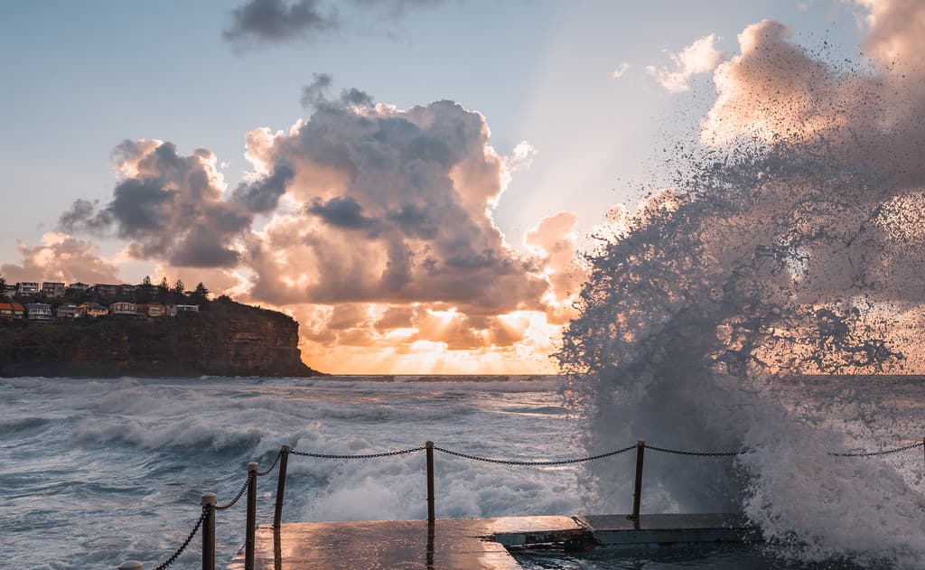 Wave action