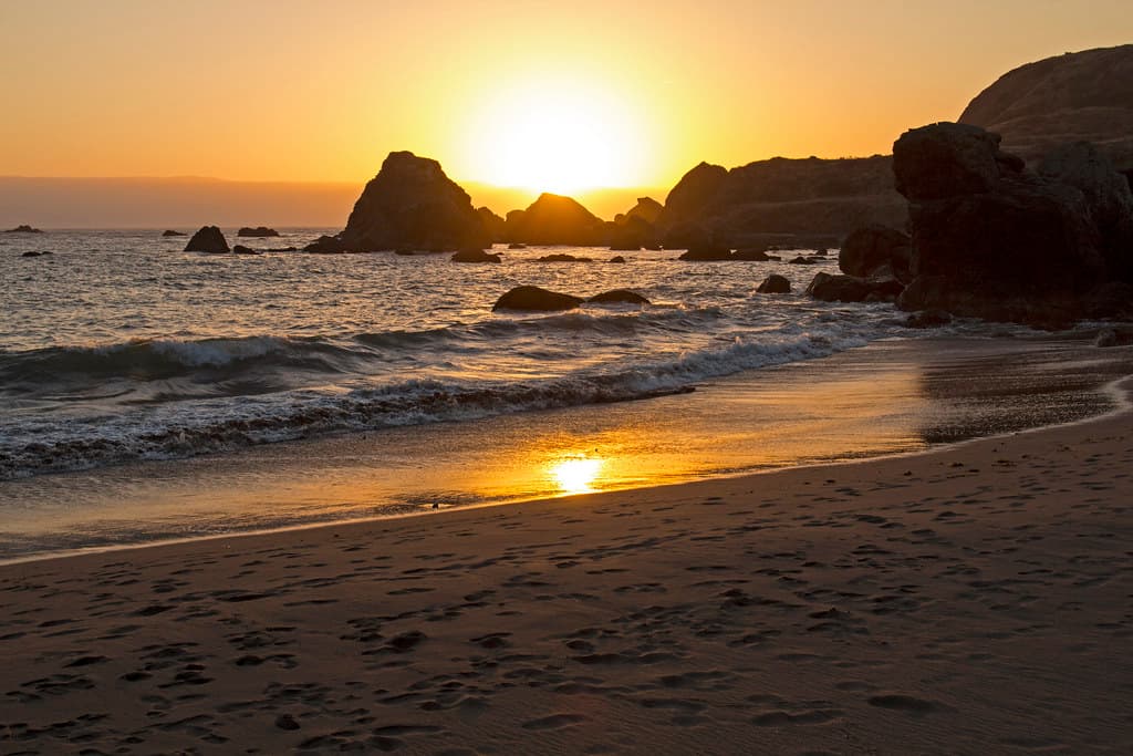 Sunset, Lone Ranch Beach, Oregon