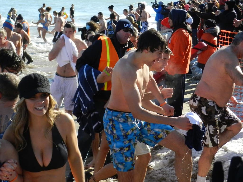 Polar Bear Plunge Scene