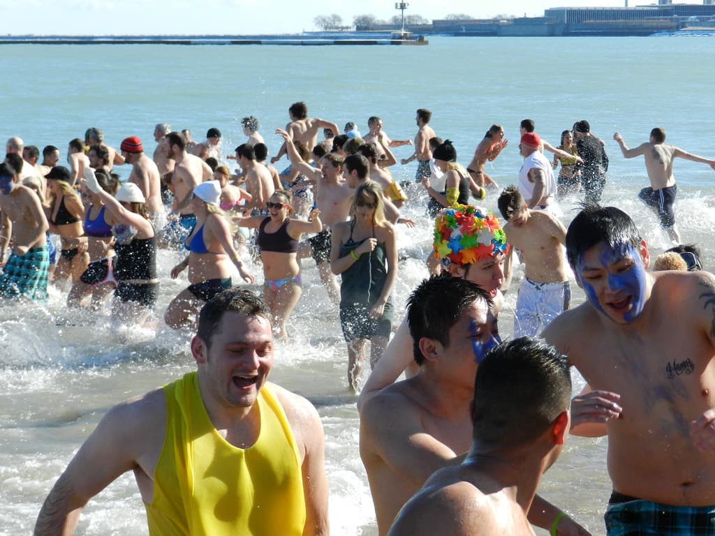 Polar Bear Plunge Scene