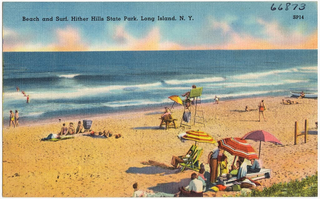 Beach and surf, Hither Hills State Park, Long Island, N. Y.
