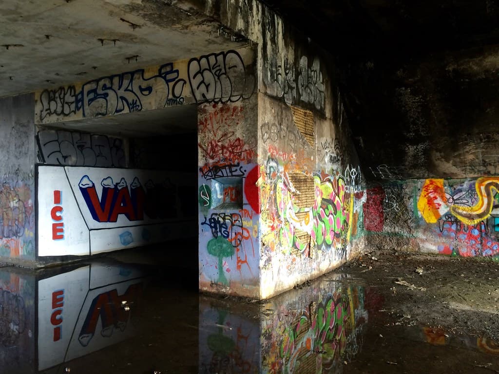 Battery Steele (1942) – graffiti (Spring 2016)