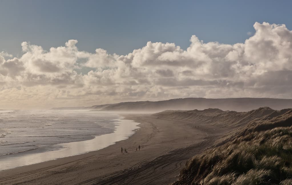 Waikato River Mouth Beach — photo by russellstreet
