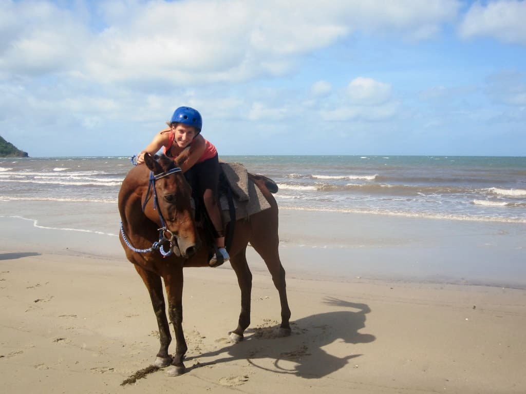 Horseriding on the beach