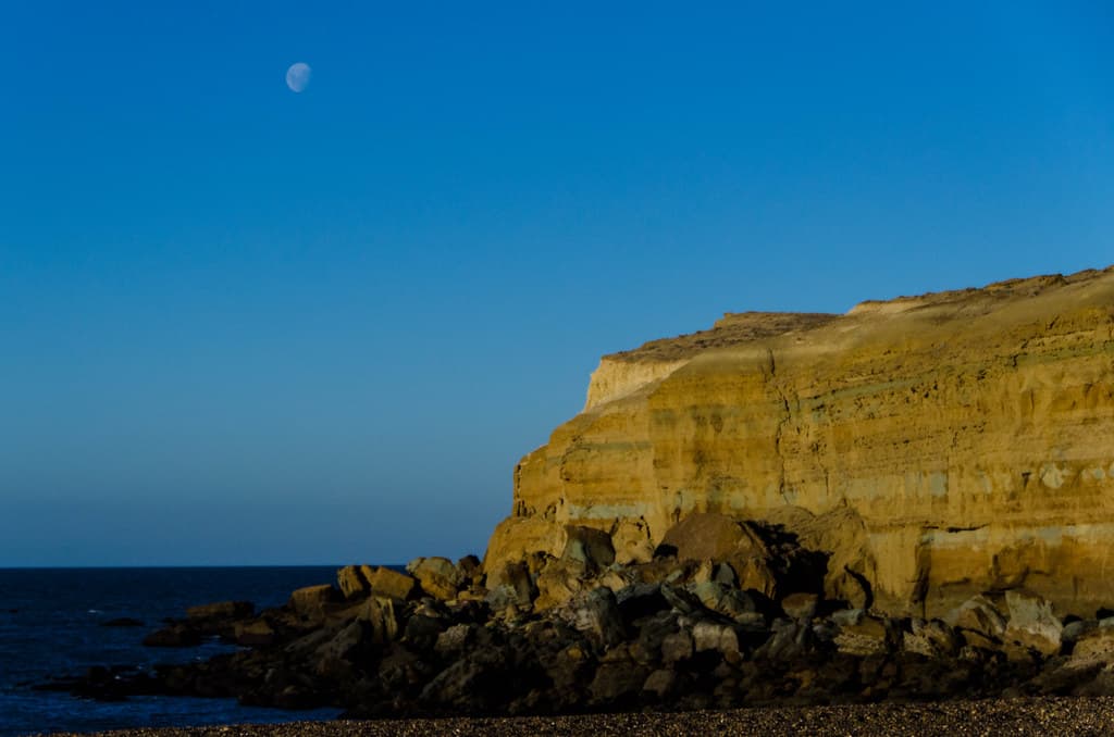 the moon and the rocks