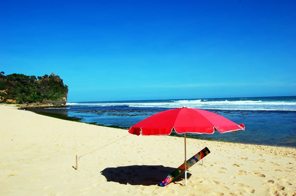Red Beach Umbrella