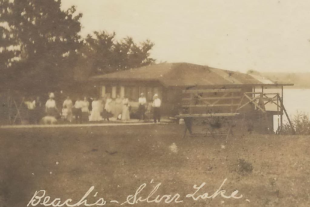 SE Hamburg Lakeland Whitmore Lake MI RPPC 1919 RARE Hiram G Beach Beachs Silver Lake Resort & Cottages Mr Beach had owned 80 percent of Silver Lake in 191311