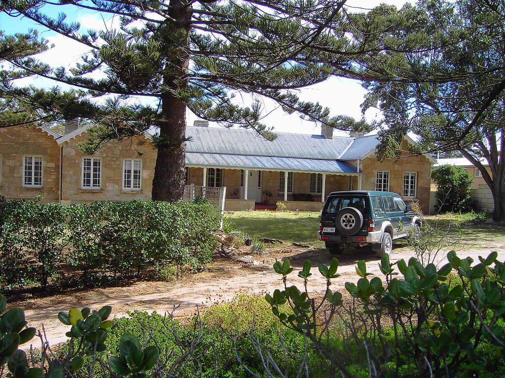 Moorkyne house at Robe,South Australia . Built early 1850s for local Robe merchant Ormerod.