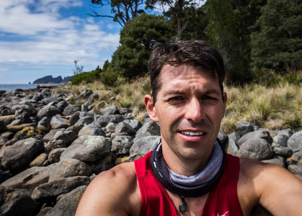 Selfie, Canoe Bay, Tasman National Park