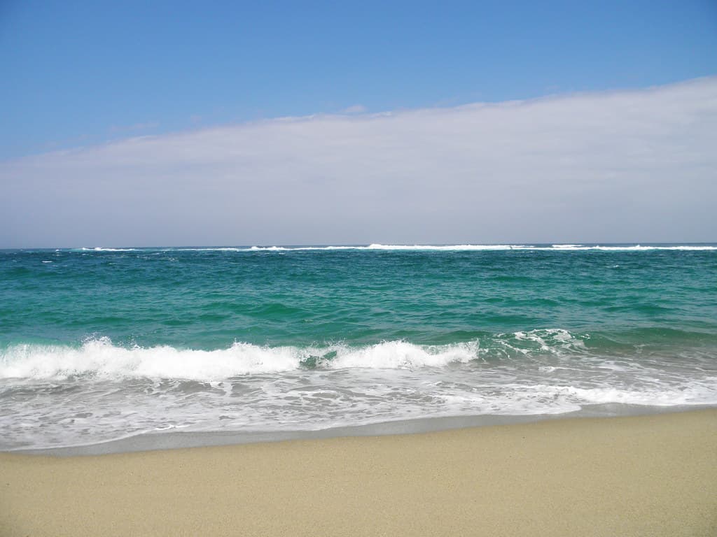 Playa nudista desnuda