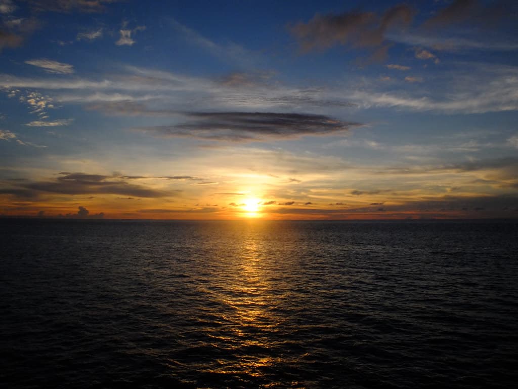 Sunset from the balcony