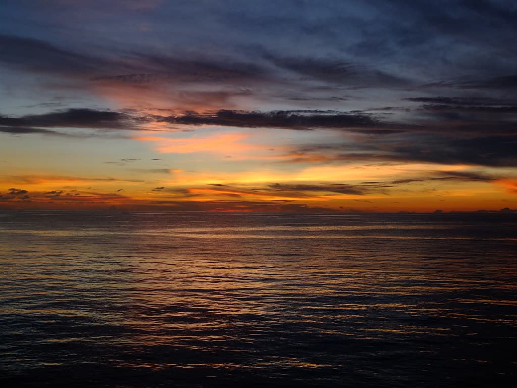 Sunset from the balcony