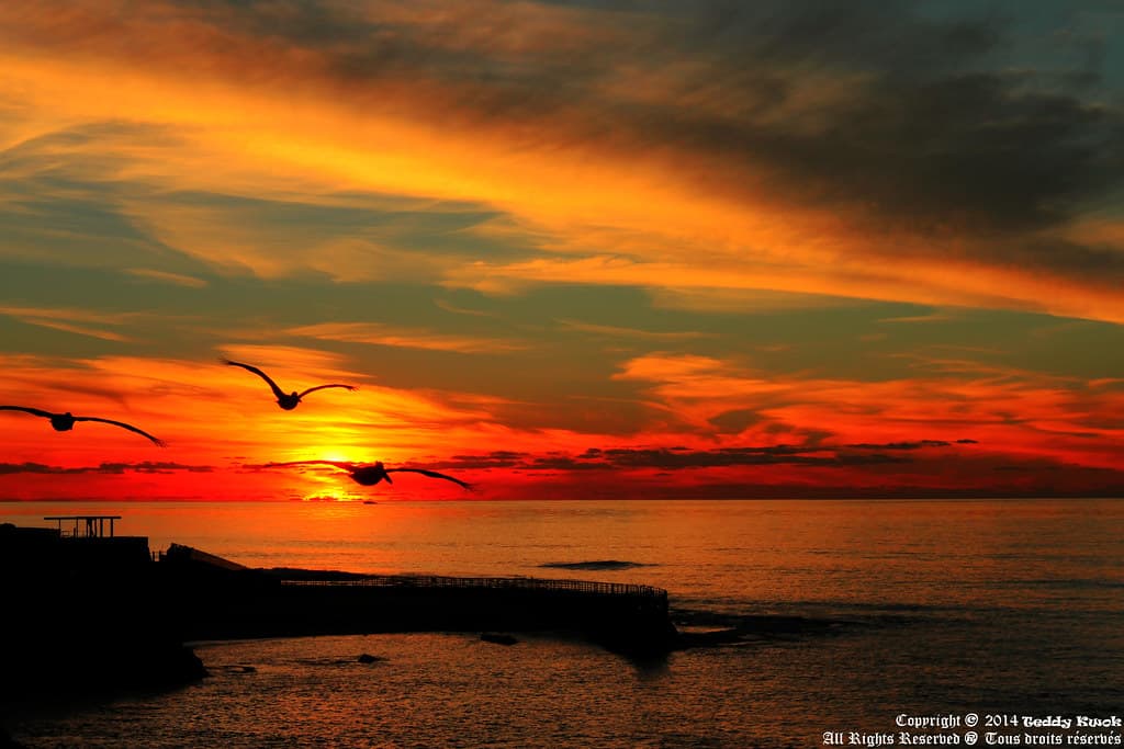 Sunset at La Jolla Cove