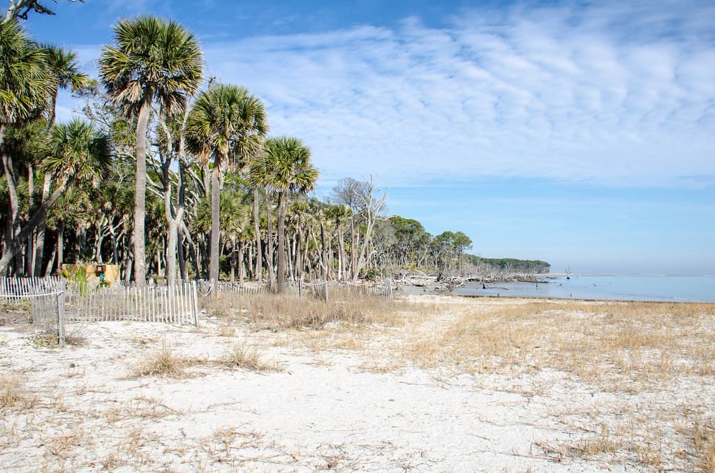 Beautiful Hunting Island State Park beach