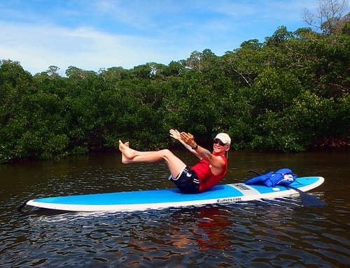 Stand Up Paddleboard Yoga Sarasota Lido Beach Mangrove Tunnels
