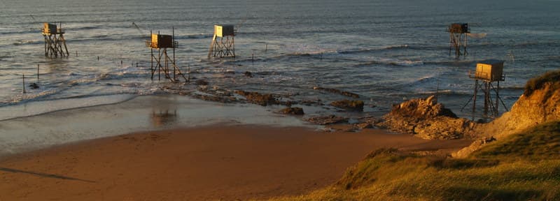 Pécheries à Saint-Brévin (France)