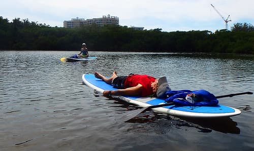 Stand Up Paddleboard Yoga Sarasota Lido Beach Mangrove Tunnels
