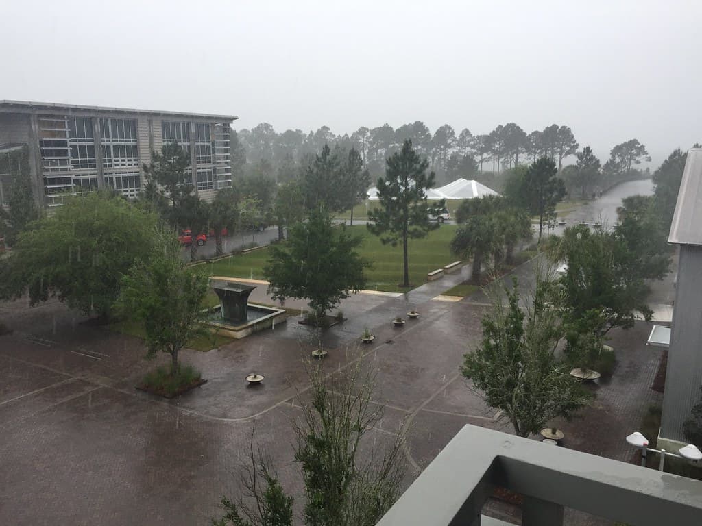WindMark Beach Village Center, rainy edition
