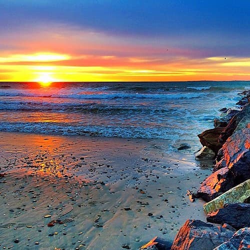 Sunrise from Wallis Sands Beach, NH.  @todayshow