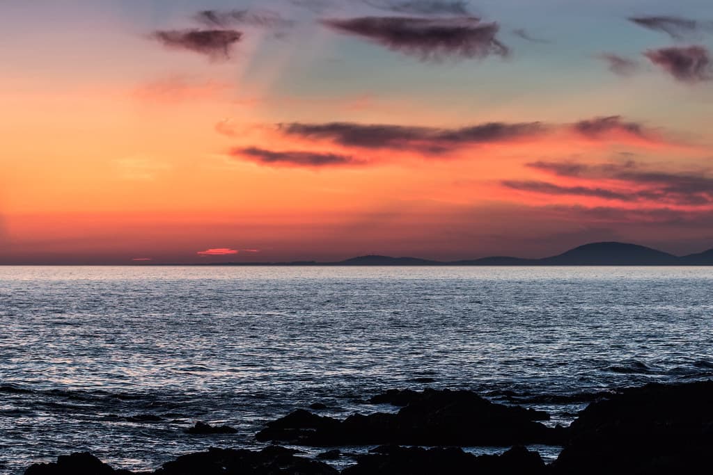Sunset in Punta del este