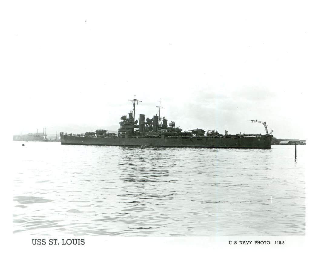 USS St. Louis (CL-49), Cruiser, WWII