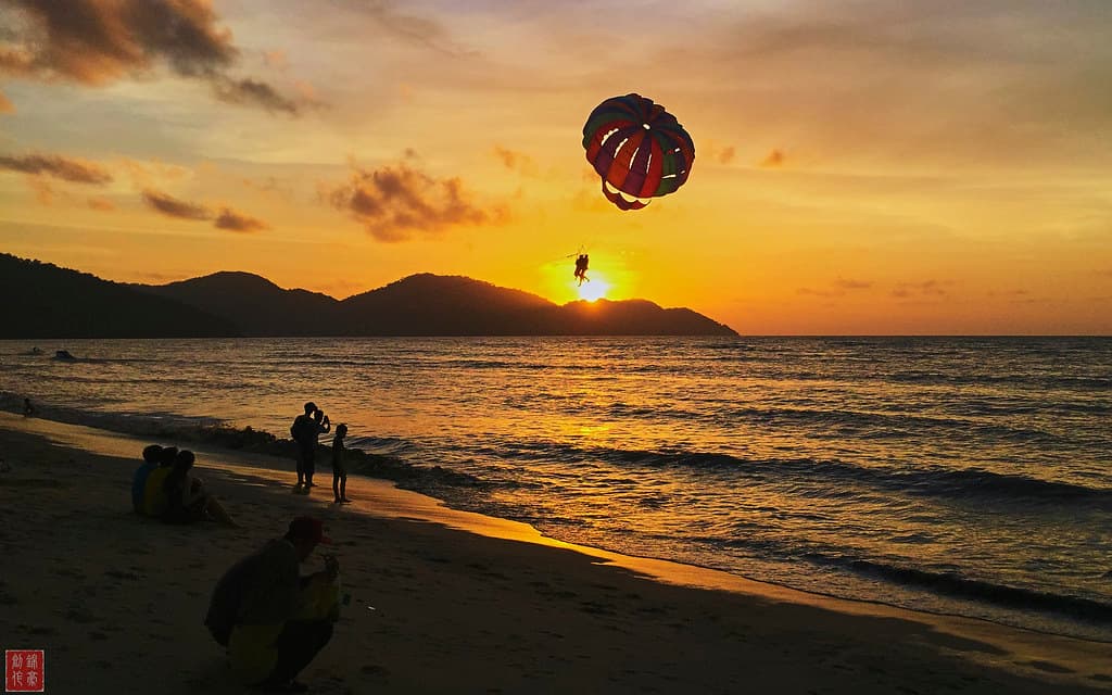 Sunset at Batu Feringgi, Penang, Malaysia