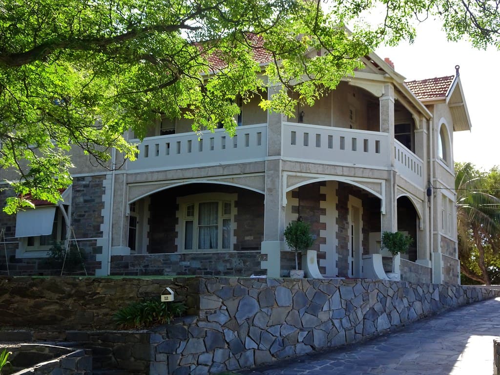 Brighton Adelaide. The Edwardian Dunlace Castle. Built from 1904 to 1910 for the Macully family. Now a bed and breakfast.